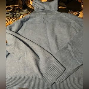 Baby blue turtle neck